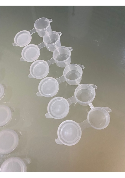 4 Ml 6'Lı Plastik Boş Boya Kutusu 50 Adet 300 Göz