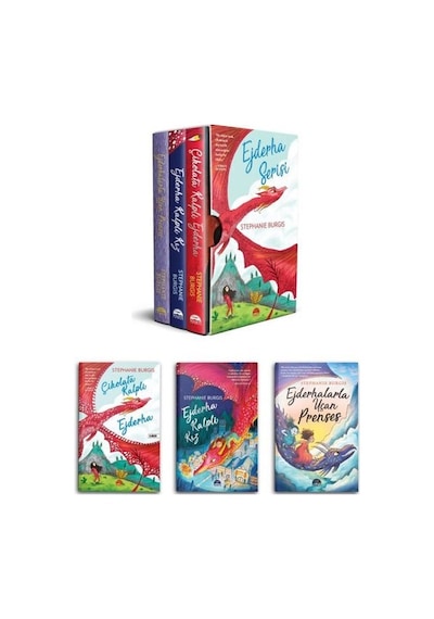 Ejderha Serisi Seti - 3 Kitap Takım Kutulu - Stephanie Burgis - Martı Yayınları