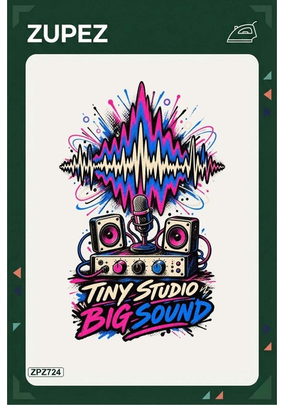 Zpz724 Tiny Studio Big Sound Ütüyle Uygulanabilir Transfer Baskı - 911529662