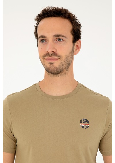 U.S. Polo Assn. Erkek Regular Fit Bisiklet Yaka Haki Tişört 50294329-VR027 U.S. Polo Assn. Erkek Regular Fit Bisiklet Yaka Haki Tişört 50294329-VR027