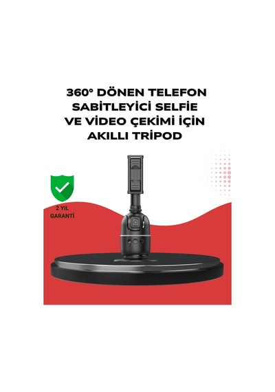 Telefon Ve Kamera Uyumlu 360 Otomatik Takipli Akıllı Masa Tripodu