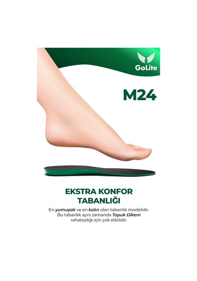 Extra Konfor Ayakkabı Tabanlığı, Memory Foam Hafızalı Topuk Diken