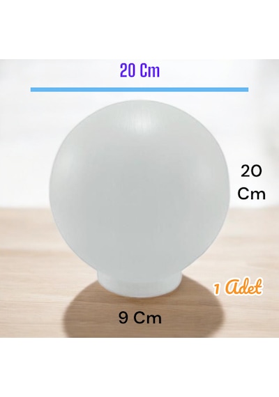 20'lik Karpuz, Birinci Kalite Pvc Glop, Bahçe Aplikleri Yedek Parçası, 20 Cm Çapında Pvc Küre Beyaz