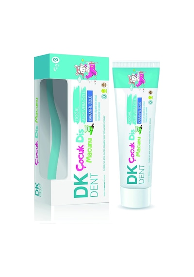 Çocuk Diş Macunu + Diş Fırçası Set Açık Ahşap