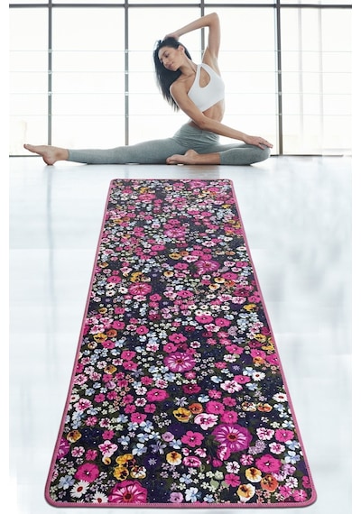 Antoryum 60x200 Cm Yoga,spor,fitness,pilates Halısı Yoga Matı Yıkanabilir Kaymaz Djth Pembe