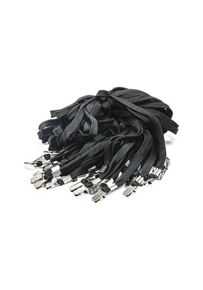 Mapi Kart Askı İpi 10'Lu Paket Siyah