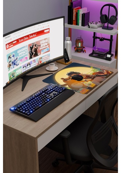 Xiangling Genshin Impact Anime Oyuncu V1 - 48x40 Xl Gaming Mouse Pad Fare Altlığı