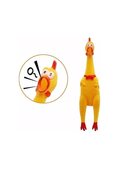 Bağıran Tavuk Anahtarlık Çığlık Atan Horoz Oyuncak Shrilling Chicken 16 Cm - 1 Adet