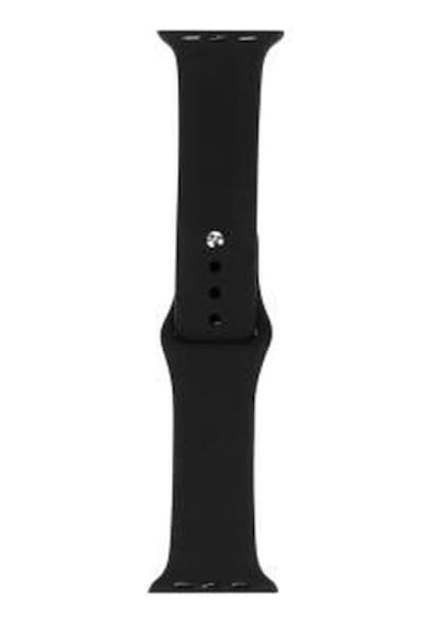 Apple Watch Uyumlu Ultra 49mm Band Serisi Klasik Kordon Silikon Strap Kayış - Siyah