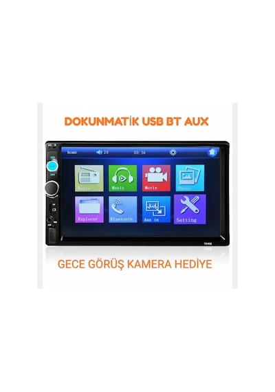 Navigold Usb Bt Video Mp3 7 İnç Üniversal Geri Görüş Kameralı