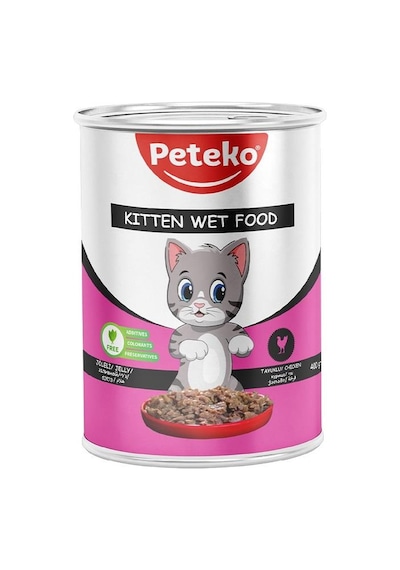 Peteko Kitten Tavuklu Yavru Kedi Konserve 400gr