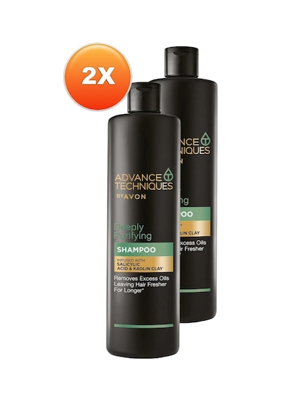 Avon Depply Purifying Yağlı Saçlar İçin Şampuan 2 x 400 ML