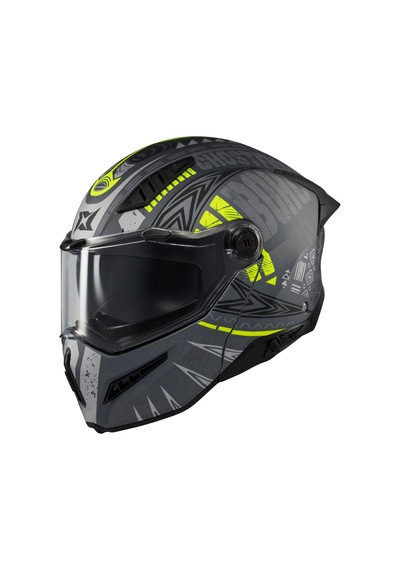 Ghostfighter Sv Boho C3 Gri Motosiklet Çene Açılır Kask Çok Renkli