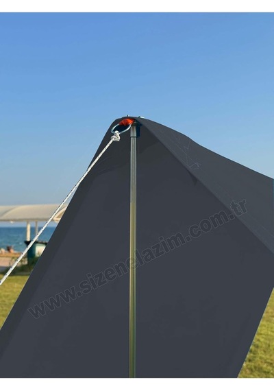 Nelazım Pratik Kamp Gölgeliği Ve Plaj Şemsiyesi 1.5m X 5m Su Itici Oxford Kumaş, Tek Ebat, Kampglglkantrasit001001m, Antrasit, Erkek Çok Renkli