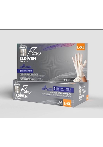 Reflex Flex Pudrasız Eldiven L-xl 100 Lü 1 Paket