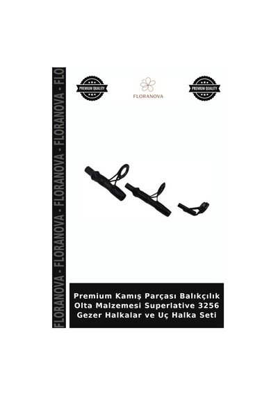 Premium Kamış Parçası Balıkçılık Olta Malzemesi Superlative 3256 Gezer Halkalar Ve Uç Halka Seti Standart