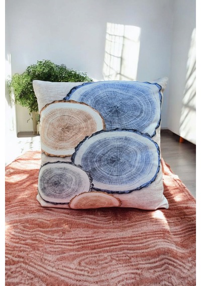 Modern Tarz Dijital Baskılı 4 Lü Dekoratif Kırlent Kılıfı Seti 43x43 Cm Şık Ve Renkli Tasarımlar Deniz Mavisi