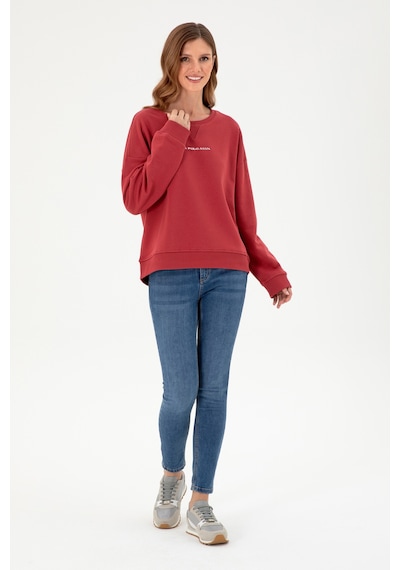 U.S. Polo Assn. Kadın Vişne Bisiklet Yaka Sweatshirt 50296945-VR223 U.S. Polo Assn. Kadın Vişne Bisiklet Yaka Sweatshirt 50296945-VR223