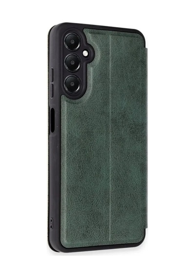 Jenerik Samsung Galaxy Uyumlu A25 5g Kılıf Flip Cover - Koyu Yeşil