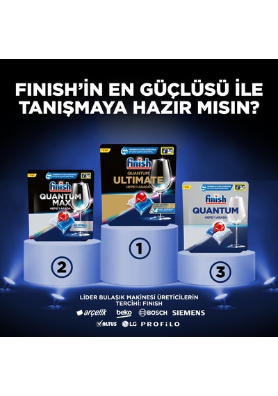Finish Quantum Max Limon Kokulu Bulaşık Makinesi Deterjanı 48 Tablet