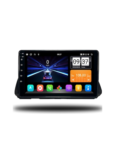 Snp Serisi Renault Taliant Uyumlu 4-64gb Hafıza Multimedya Sistemi Ve Geri Görüş Kamerası 10"