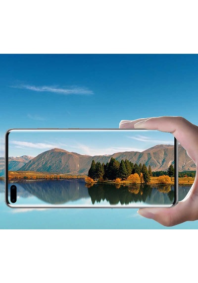 Ekılıf - Huawei P40 Pro Uyumlu - Kamera Lens Koruyucu Cam Koruma - Şeffaf