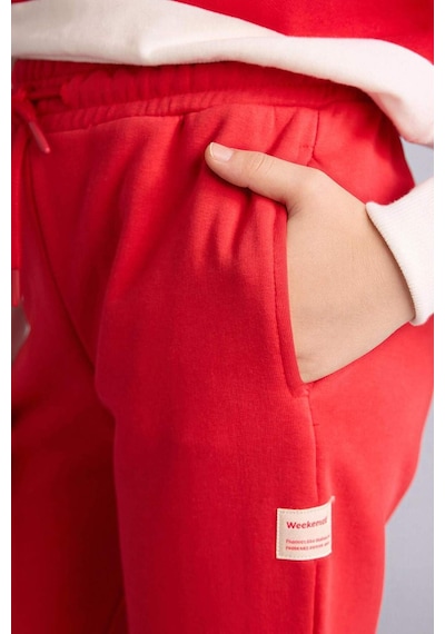 Defacto Kız Çocuk Jogger Eşofman Altı G0578a826sprd227 Kırmızı-rd227
