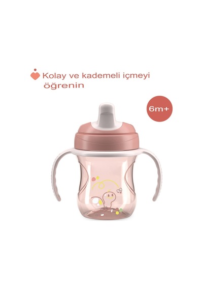 Chicco Yumuşak Uçlu Geçiş Bardağı Kız Pembe Pembe