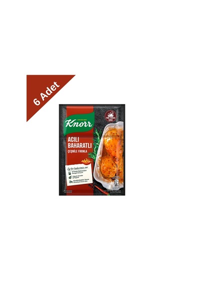 Knorr Acılı Baharatlı Fırında Tavuk Çeşnisi 31 G X 6 Adet