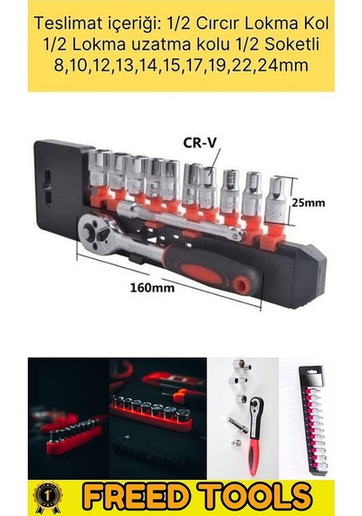 12 Parça Kaliteli 1/2 Cırcır Lokma Seti Standlı
