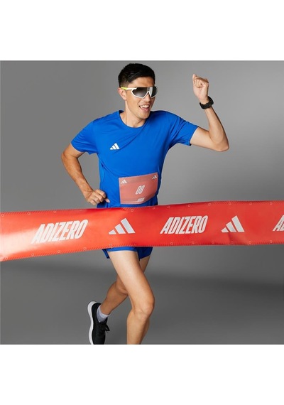 Adidas Erkek Mavi T-shirt Adızero E Tee It1469 Mavi