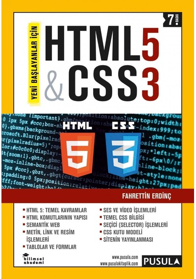 Yeni Başlayanlar için Html5 - Css3 Fahrettin Erdinç Pusula Yayı