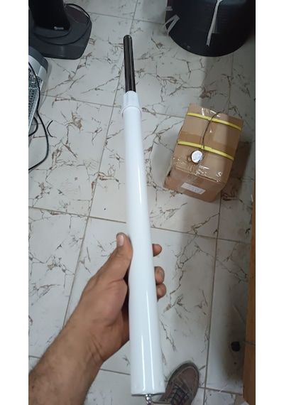 Vantilatör Borusu Beyaz Tepe 25mm Alt 38mm L Vida Dahil