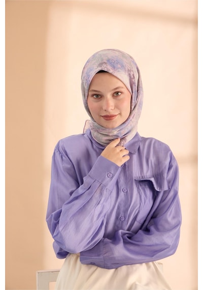 Silk Home Soft Eşarp 73095-22 Pembe, Eflatun, Sisli Yeşil, Koyu Vizon