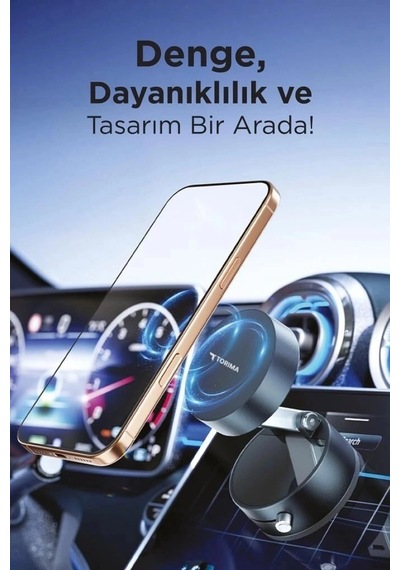 Premium Torima Telefon Tutucu Jx054 Siyah Ofis Aksesuarı Araç Gereci Manyetik Stant