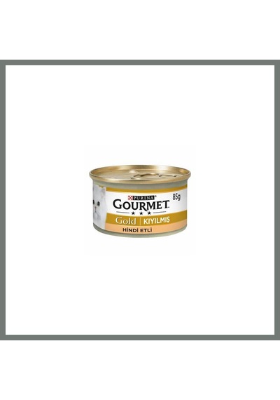 Gourmet Kıyılmış Hindi Etli Yetişkin Kedi Konservesi 12 Adet 85 Gr Mmbz