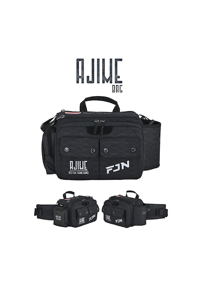 Fujin Ajime Bel Çantası Black - Balıkçı Çantası