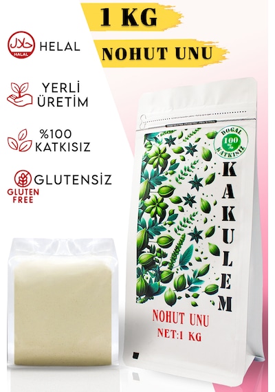 Kakulem Glutensiz Katkısız Nohut Unu 1 KG