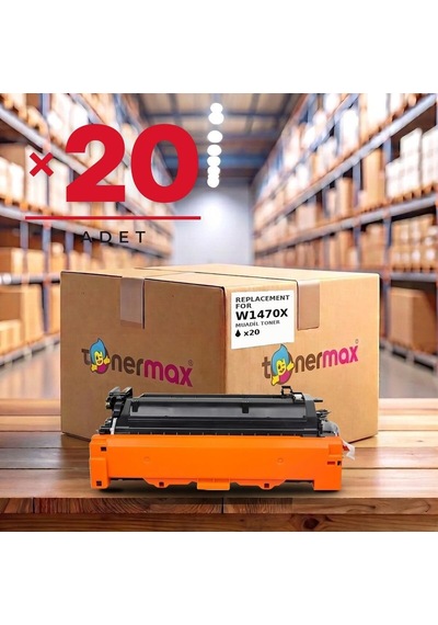 Hp W1470x Çipli Uyumlu Toner 20'li Paket 1 Koli / M610 / M611 / M612 / M634 / M635 / M636