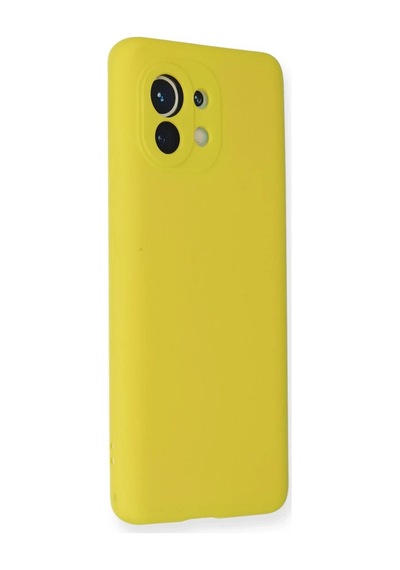 Xiaomi Mi 11 Uyumlu Kılıf Nano İçi Kadife Silikon - Sarı