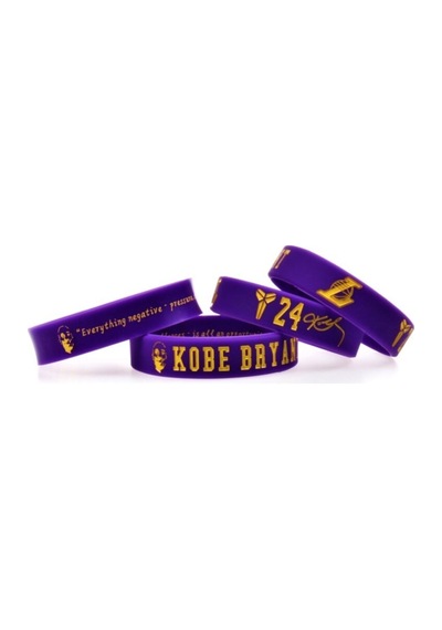 Kobe Bryant Portreli Mor Lakers Mamba Basketbol Nba Bileklik Mor Mor