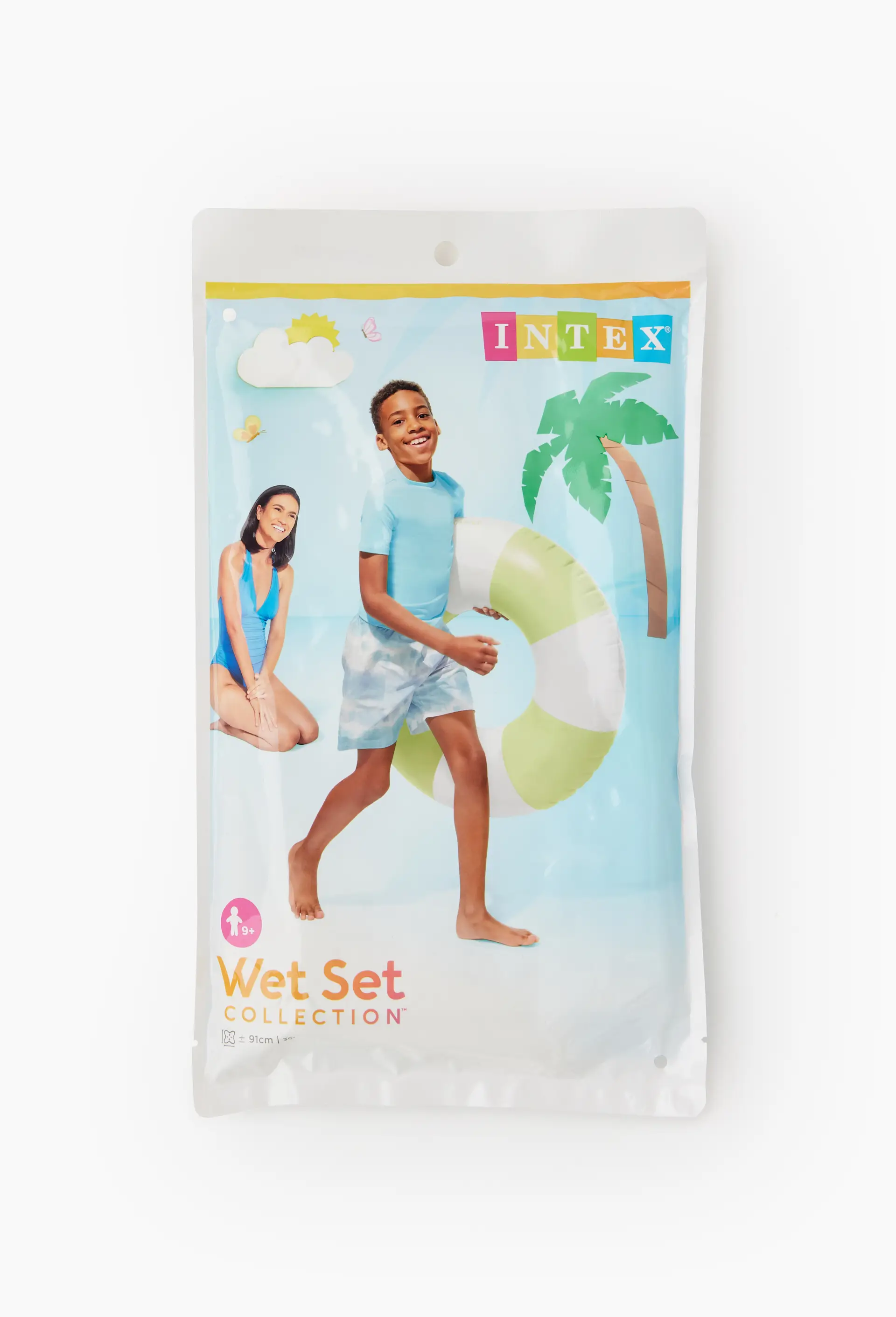 Intex Wet Set Collection 91 Cm Şişme Deniz Simidi Yeşil/beyaz Çocuk Ve Yetişkin Yüzme Simidi
