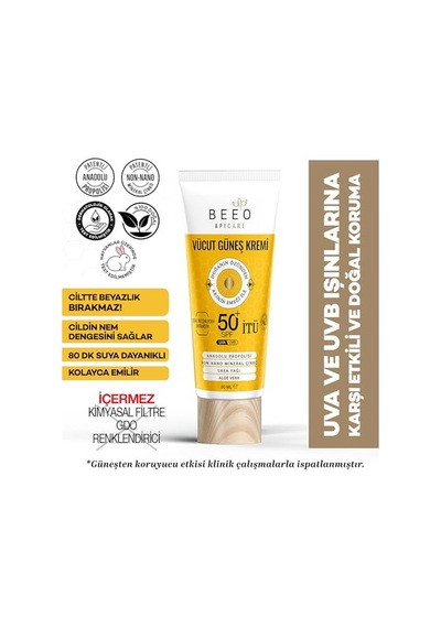 Bee'o Apicare Propolisli Vücut Güneş Kremi, 80 Ml