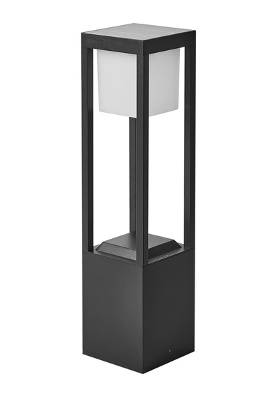 Beliani Güneş Enerjili Led Bahçe Direk Lambası, Ip54 Korumalı, Modern Ve Minimalist Tasarım Lambader Siyah Diğer