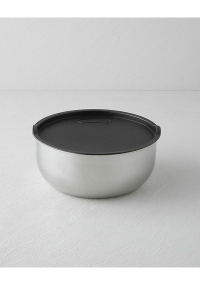 English Home Hecha Paslanmaz Çelik Rendeli Süzgeçli Saklama Kabı 24 Cm Siyah