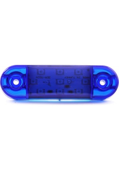 Formplas 9 Led Tombul Lamba 8.5cm Mavi