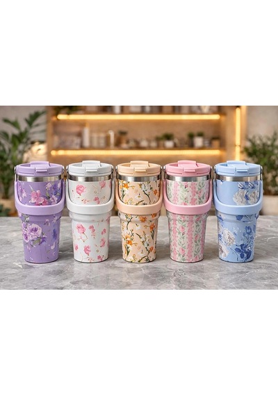 700 Ml Taşıma Kulplu Paslanmaz Çelik Termos Mug - Vakumlu Is Tdrtr Çok Renkli 80215462