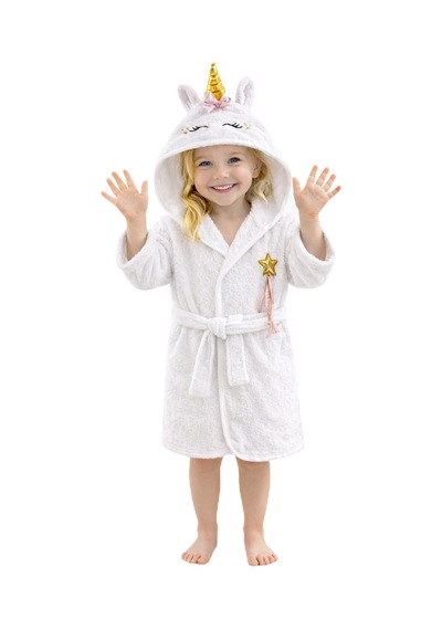 Ely Çocuk Bornozu Kapşonlu-haynanan Figürlü-kız Bebek Bornoz-çocuk-beyaz Unicorn-13-14 Yaş, Ely , 13-14 Yıl Sku: Mırstked0e550147 7/8 Yaş