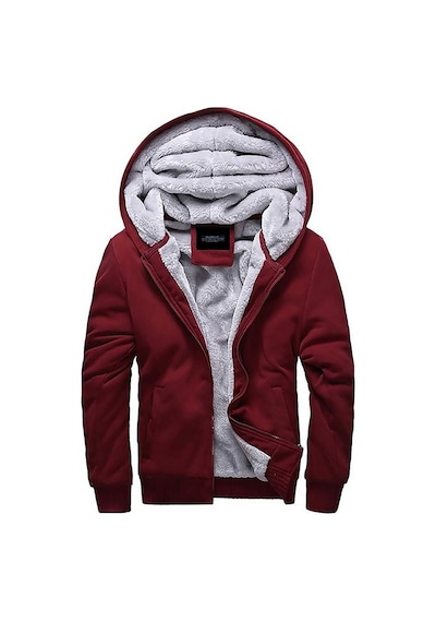 Madmext Içi Kürklü Bordo Hırka 22377 Bordo