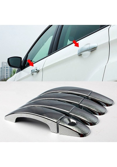 Ford Focus 2 Krom Kapı Kolu 4 Kapı 2005-2011 Paslanmaz 8 Parç